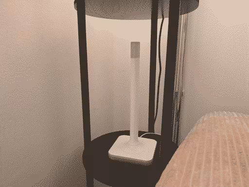 ZWA-2 standing in the corner on a little shelf'